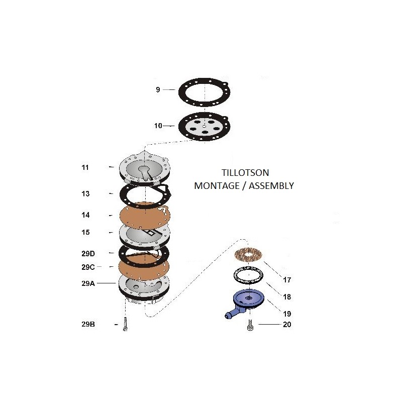 KIT MEMBRANES Tillotson