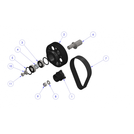 COURROIE EOLE 135 POLY-V 13DTS 508MM