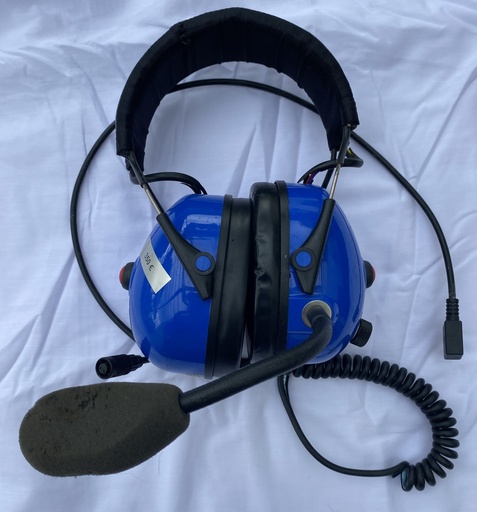 Casque Head set Lynx oreillettes en Gel Bleu pour Radio Kenwood