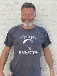 T Shirt &quot; j'peux pas j'ai paramoteur&quot;