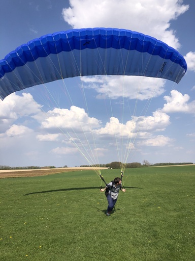 Parapente avec moteur pour décor, Felt minture Paramoteur. Cadeau